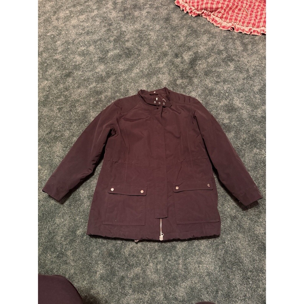 LANDS END Womens Small Windproof & Waterproof‎ Nylon Jacket Quilted Lining M/P